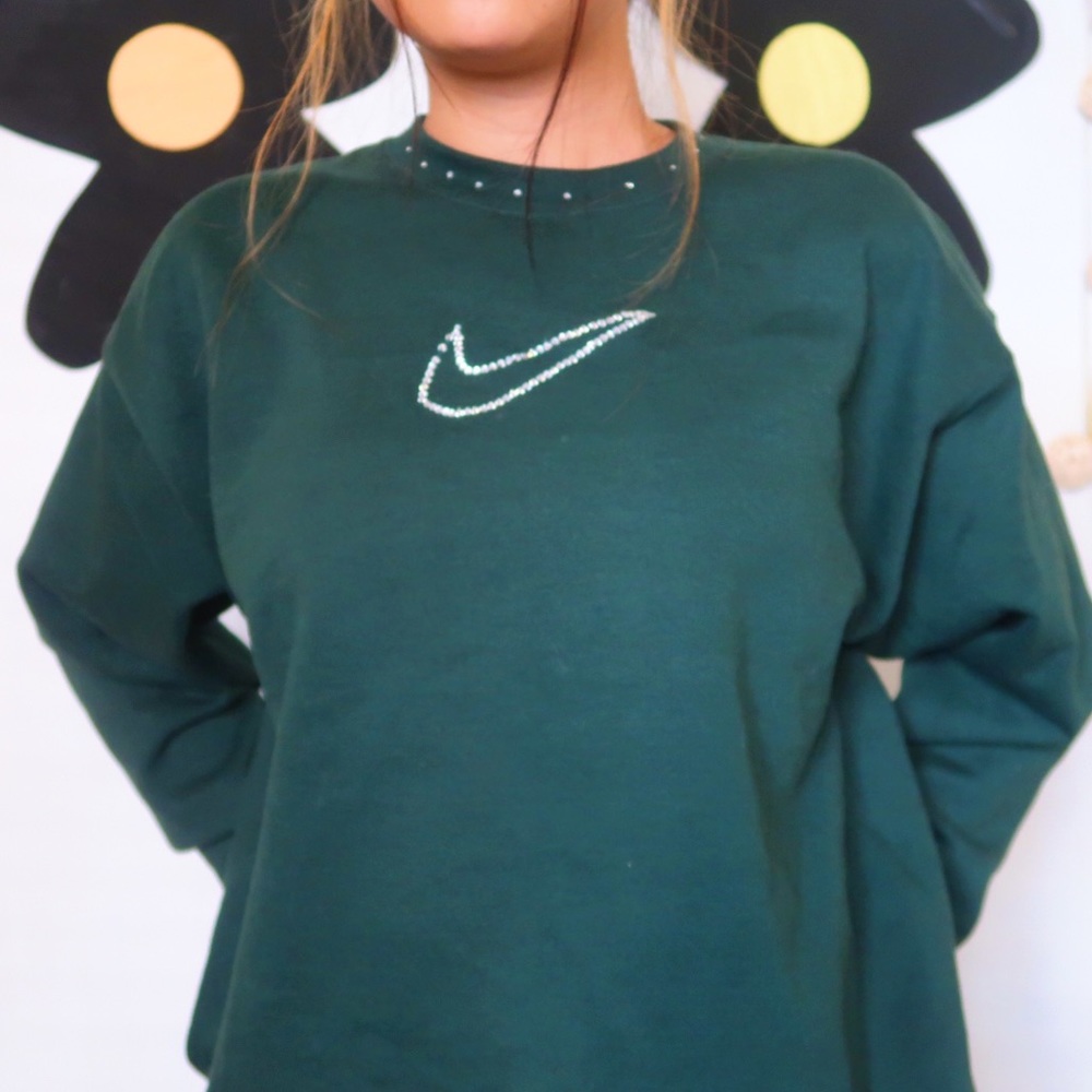 CUSTOM BEDAZZLED SWEATER!!